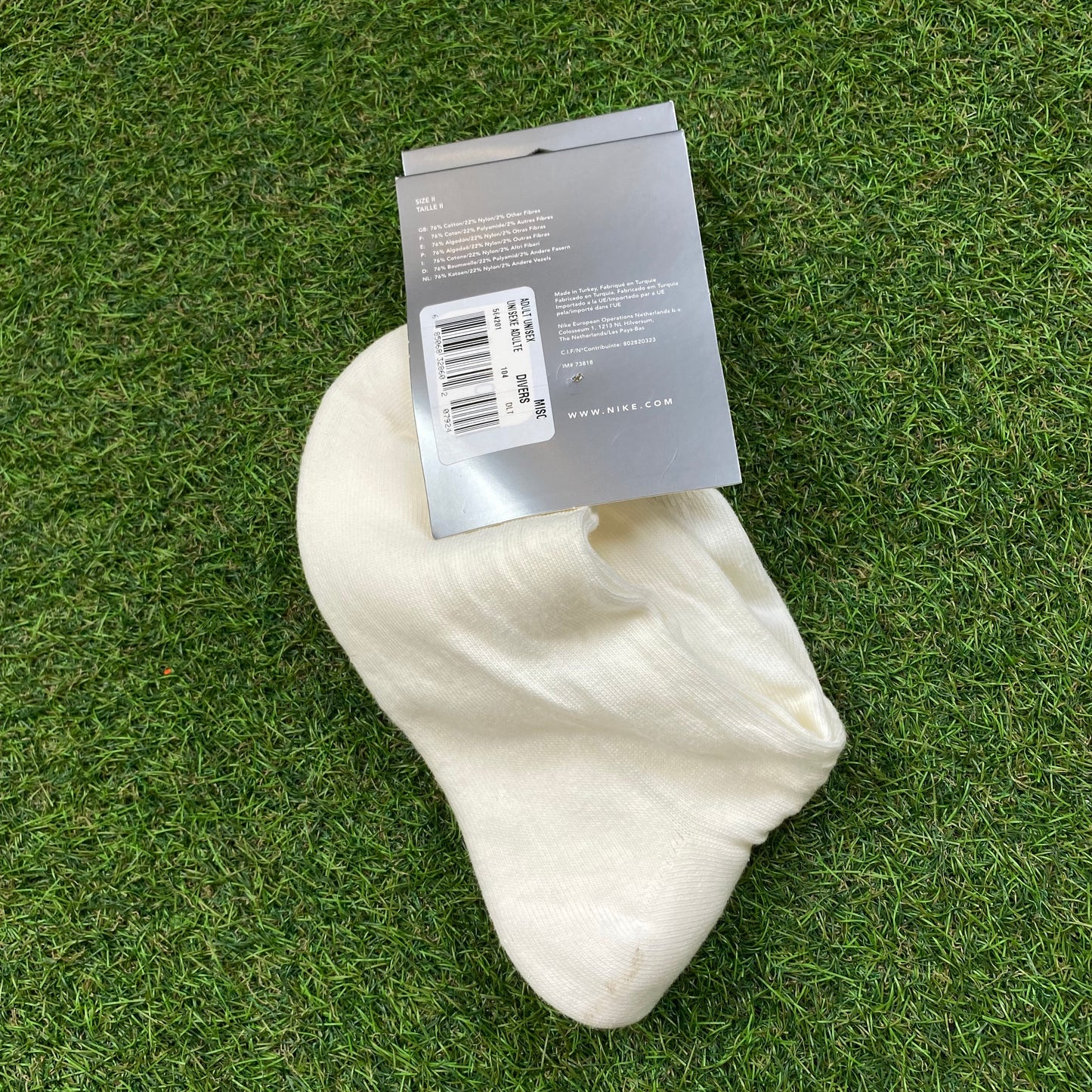 Vintage Nike Comfy Socks White UK6 - 12