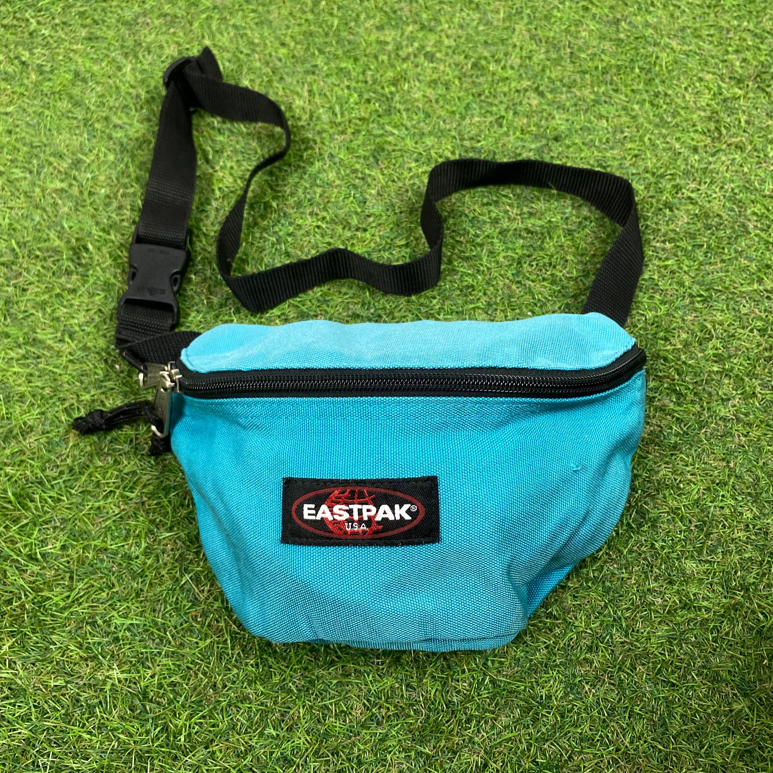 Retro 90s Eastpak Waist Bag Blue Clout Closet
