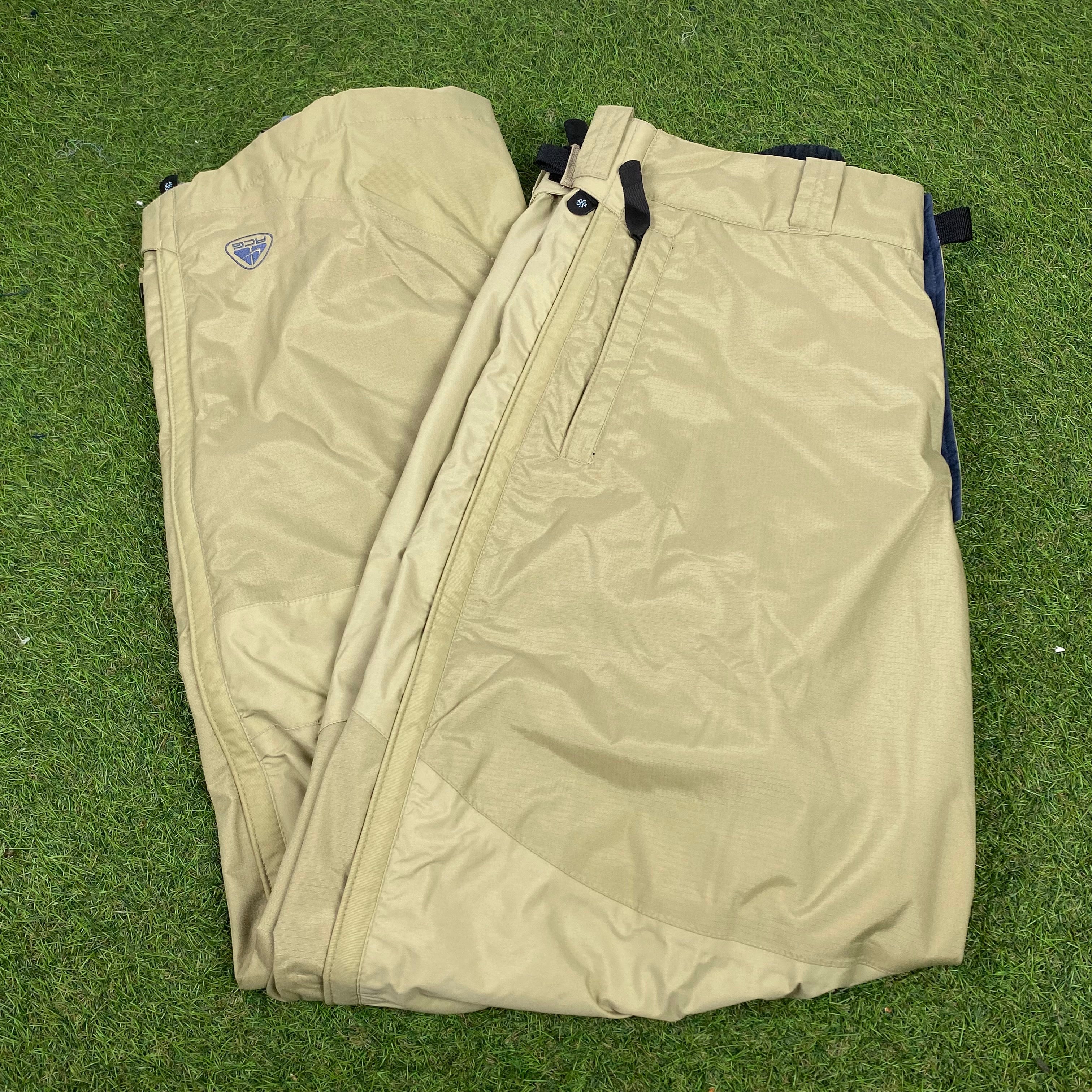Vintage Nike ACG Hiking Cargo Trousers Joggers Brown Large