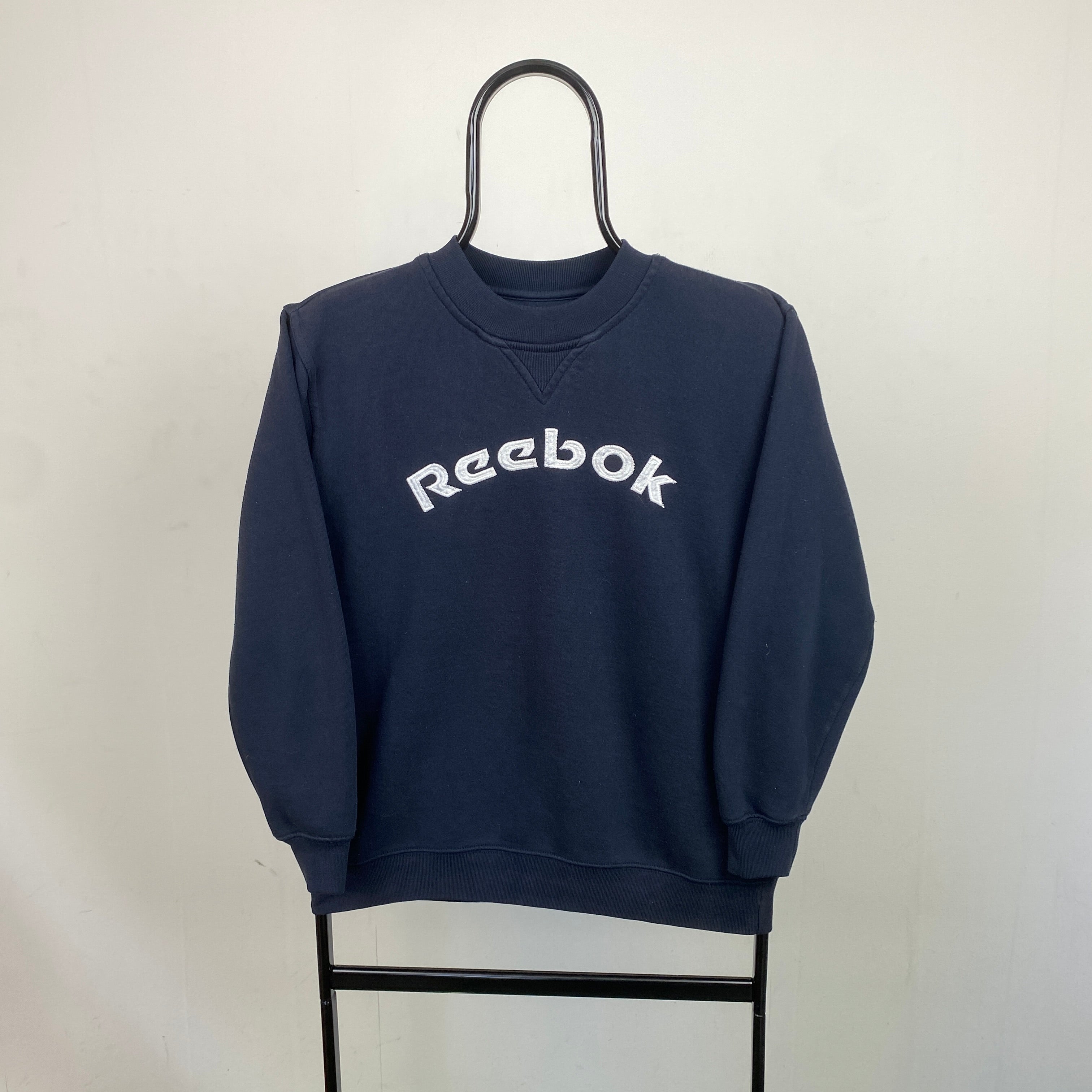 Retro Reebok Sweatshirt Blue Small