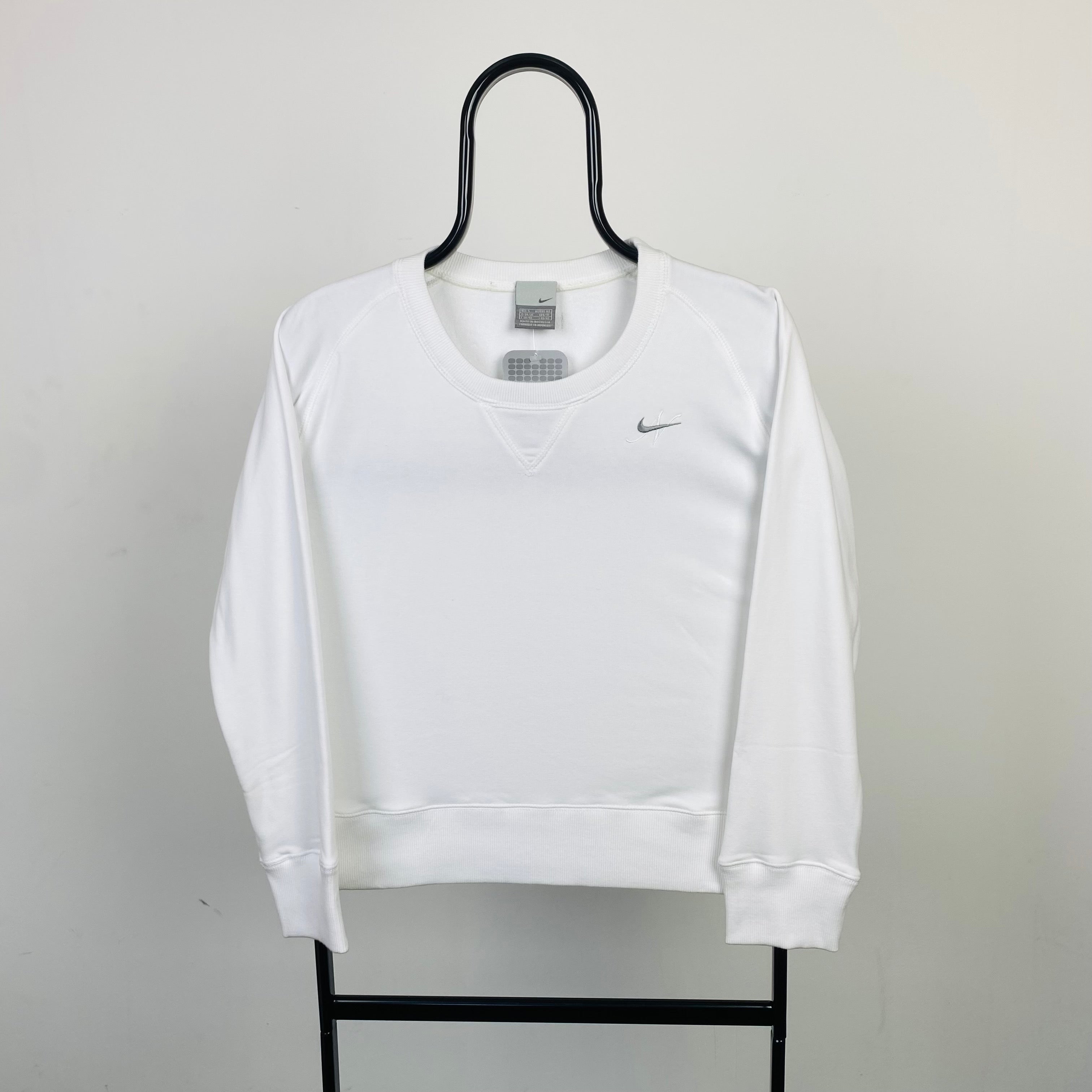 Vintage Nike Sweatshirt White Small