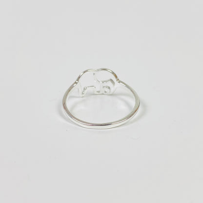 Vintage Elephant Ring Silver