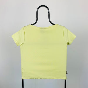 Vintage Nike Ribbed Crop T-Shirt Pastel Green Large