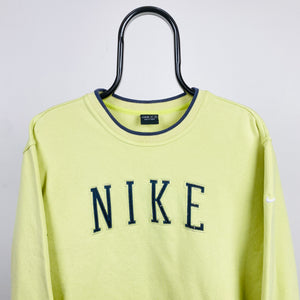 90s Nike Sweatshirt Yellow Large