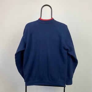 Retro 90s Farm Sweatshirt Blue Large