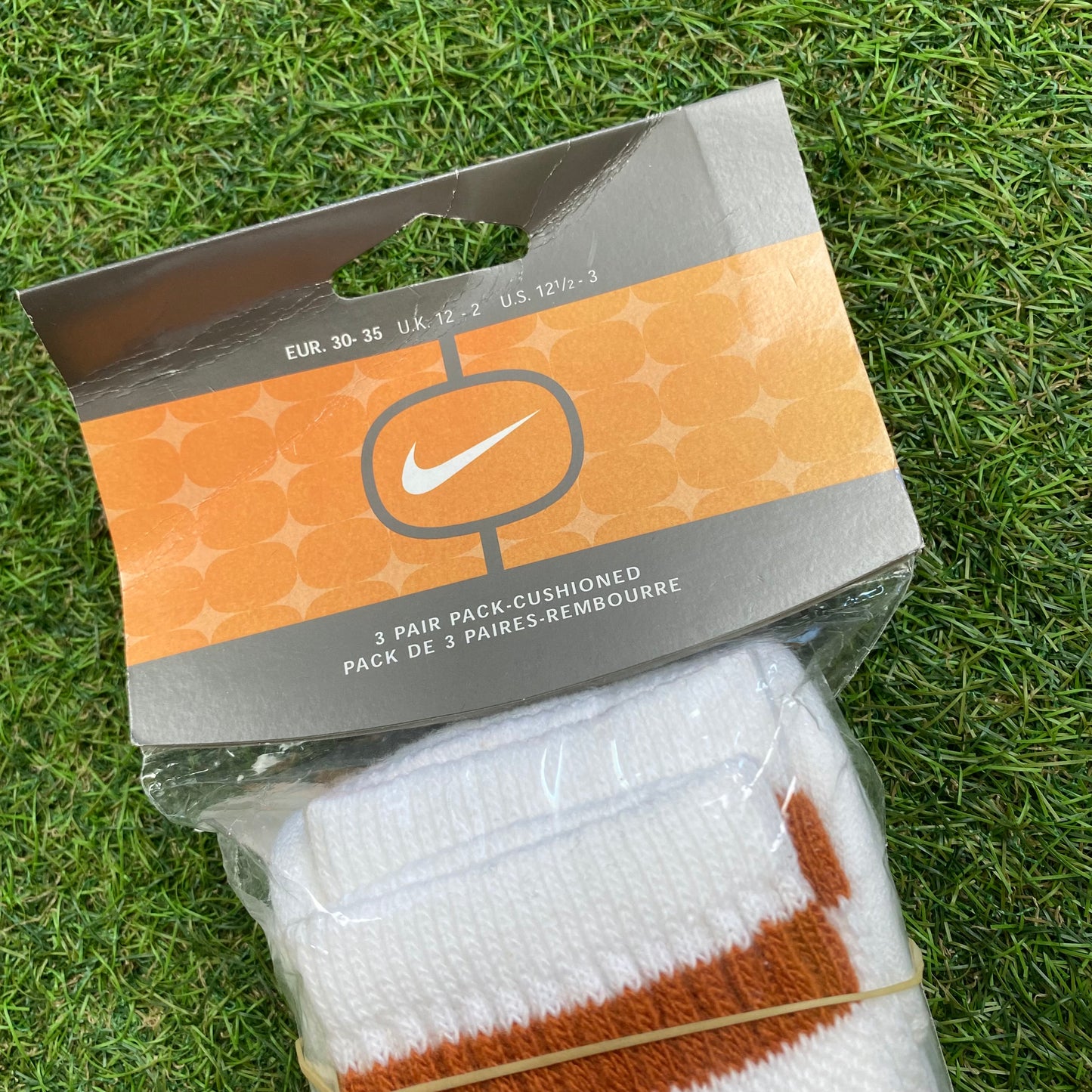 Nike Socks 3 Pack Striped White