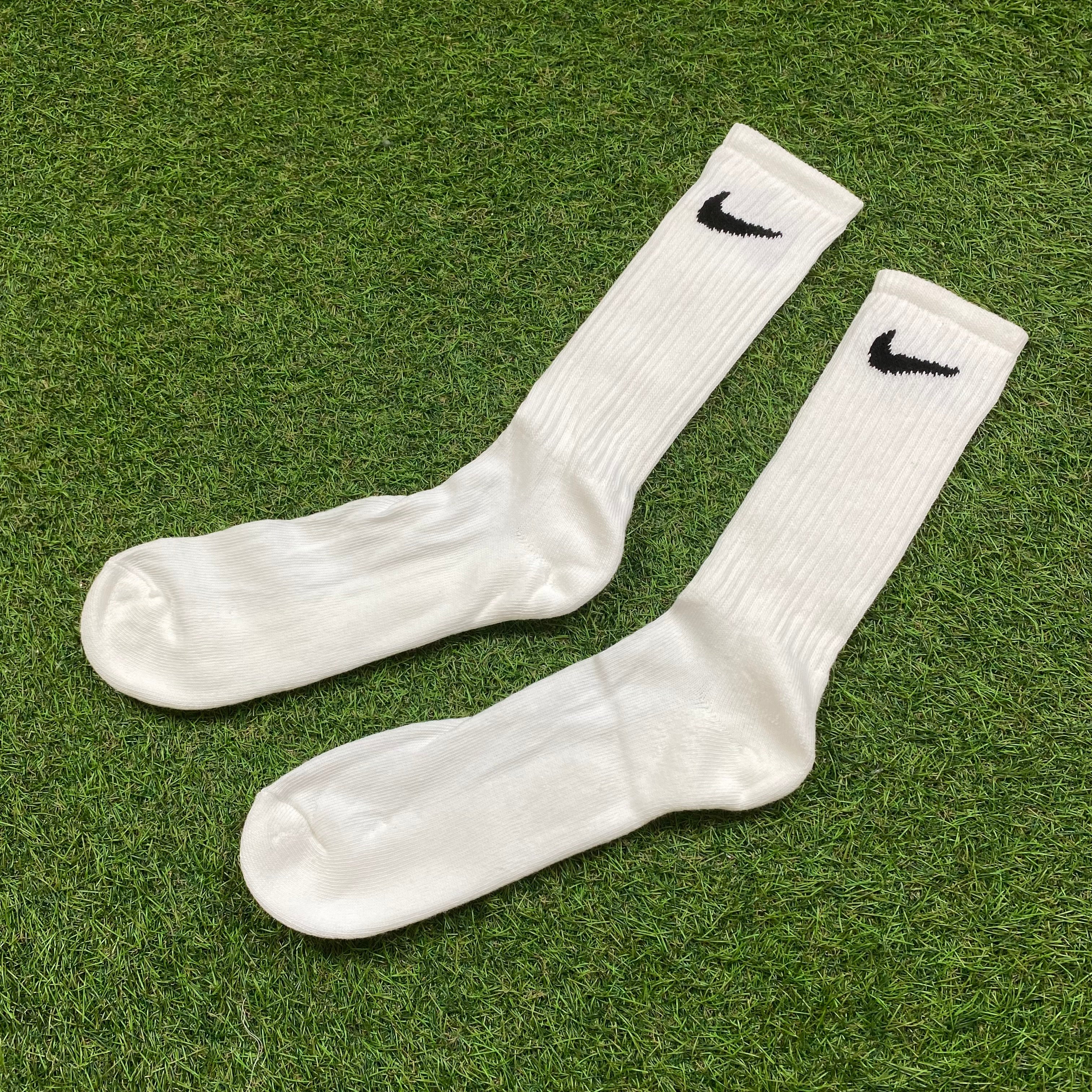 Vintage 90s Nike Socks White UK8 - 15