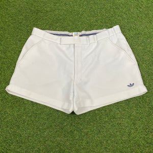 90s Adidas Tennis Shorts White Large