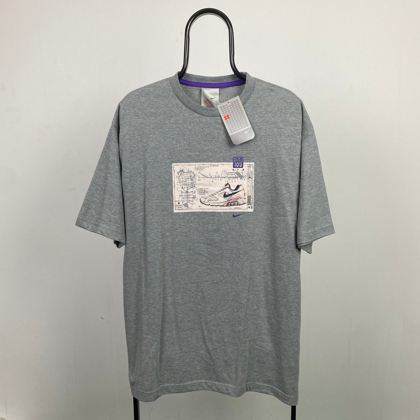 00s Nike Air Max 180 T-Shirt Grey XXL