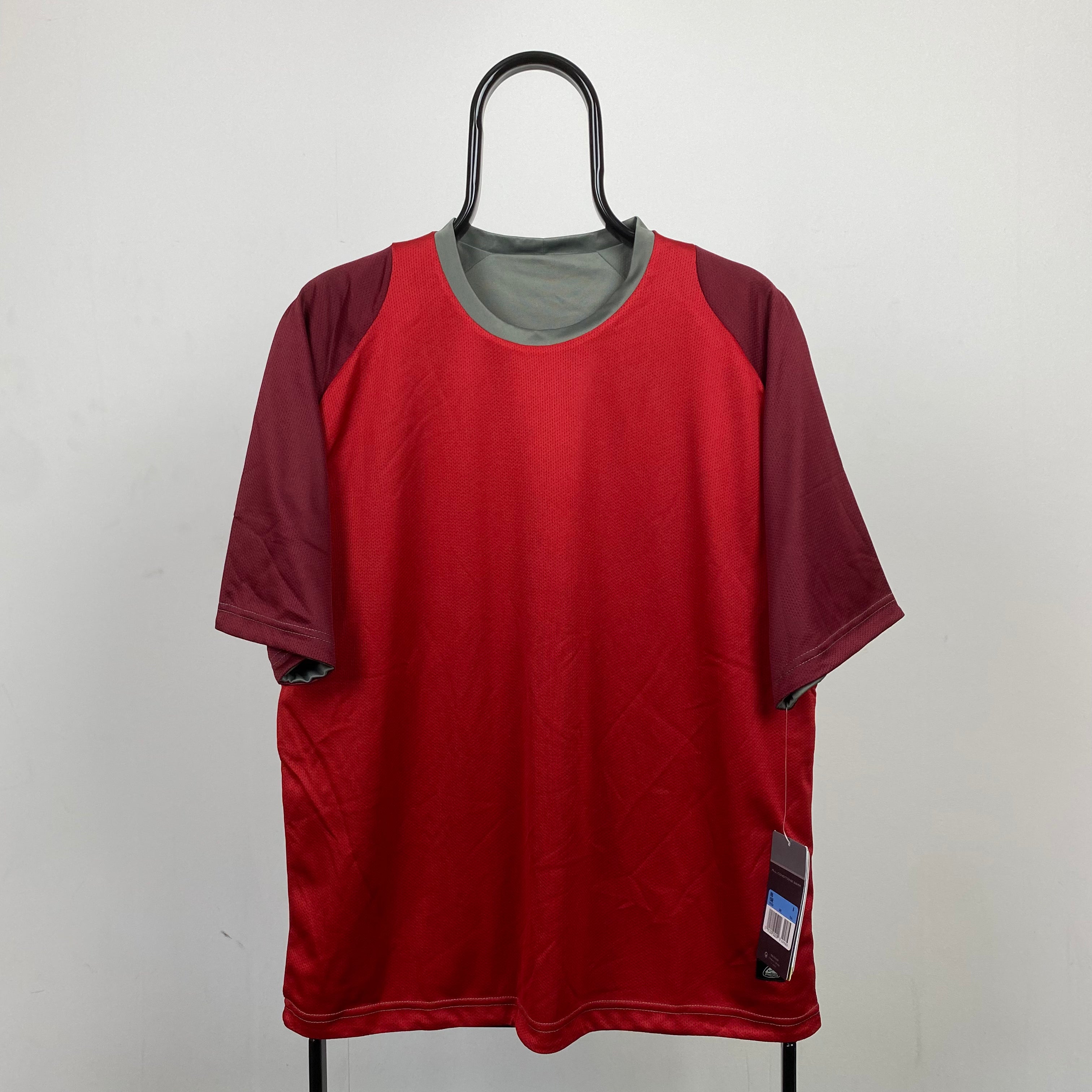 00s Nike ACG Reversible T-Shirt Green Red Medium