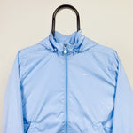 90s Nike Windbreaker Jacket Baby Blue XS