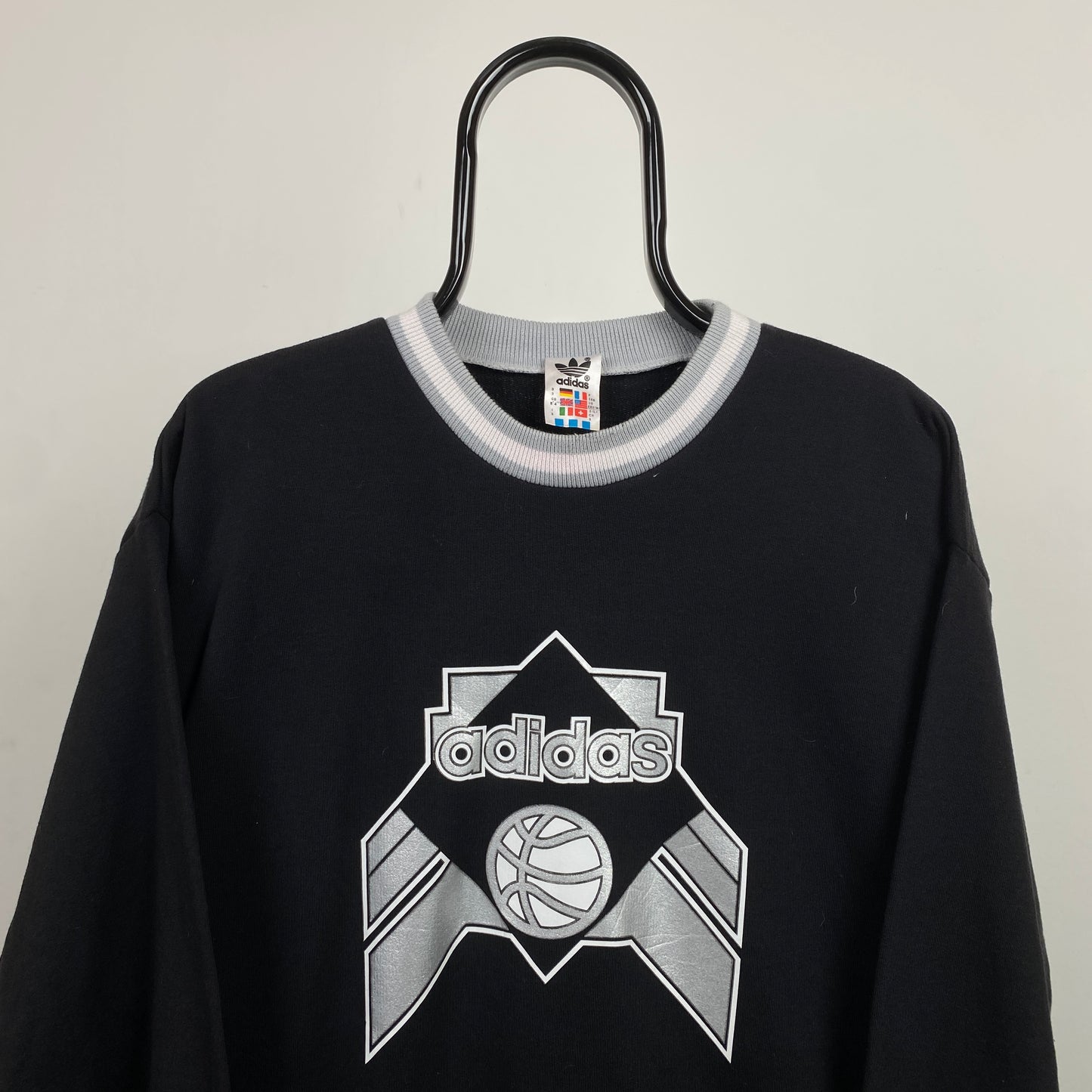 90s Adidas Sweatshirt Black XL