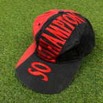 Retro 90s Southampton Snapback Hat Red