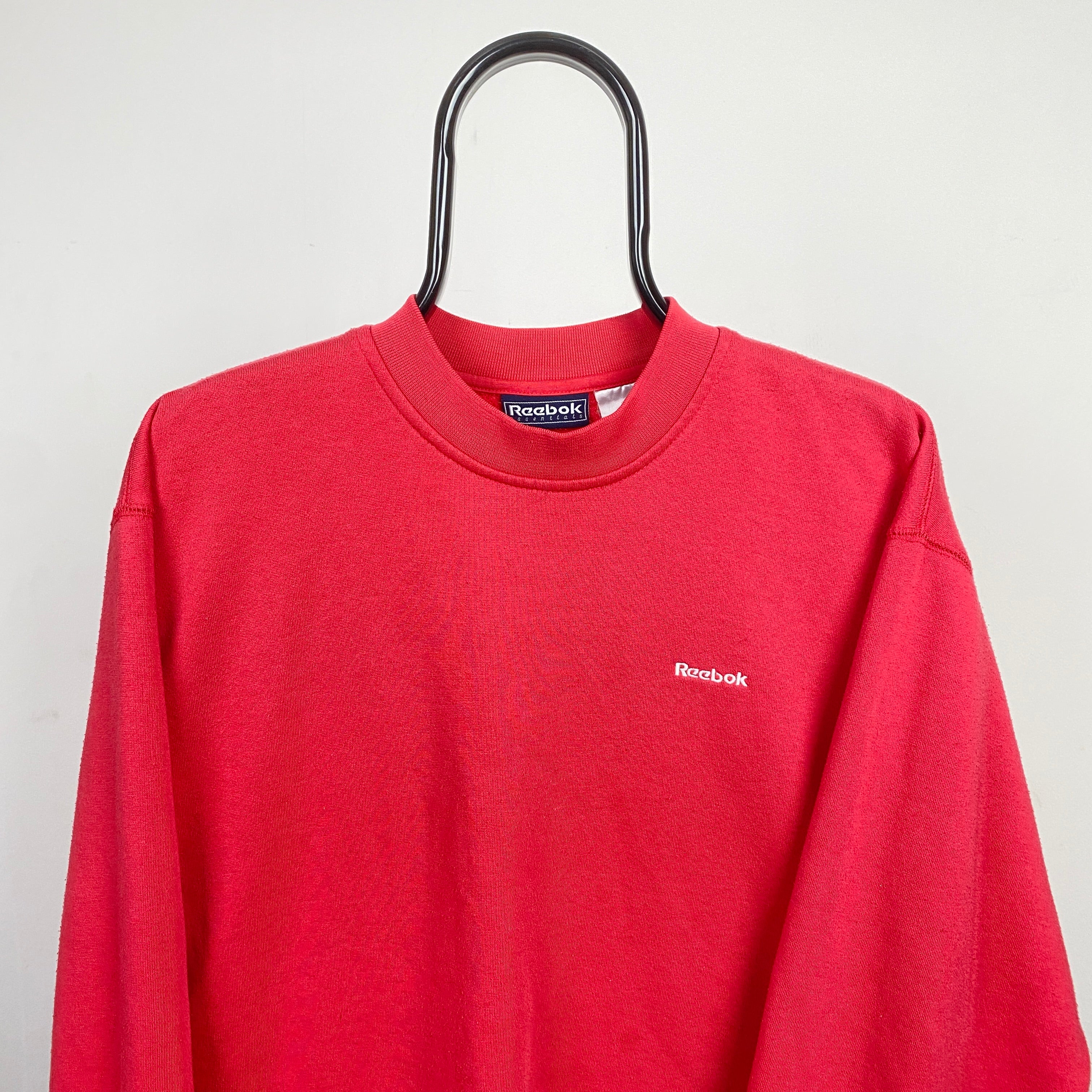 Retro Reebok Sweatshirt Pink Large