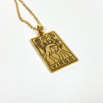 Virgo Zodiac Star Sign Necklace Chain Gold