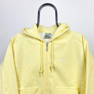 00s Nike Zip Hoodie Yellow Large