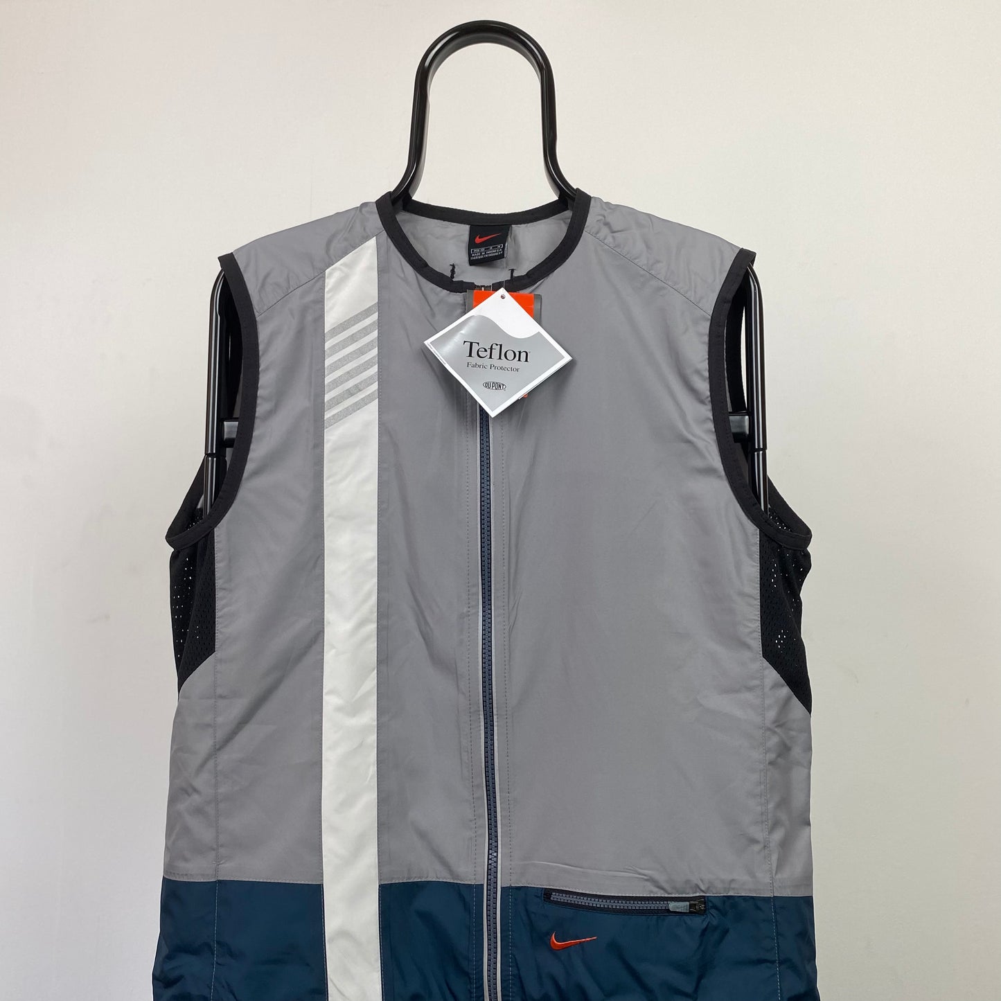 00s Nike Gilet Windbreaker Jacket Grey XL