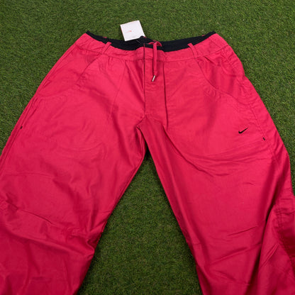 00s Nike Parachute Cargo Joggers Pink Red XS