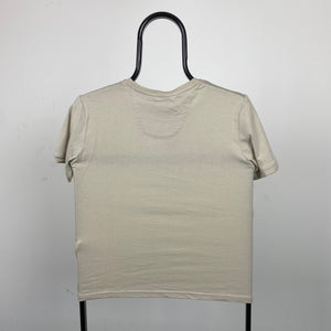 Vintage Nike Swoosh T-Shirt Brown XS