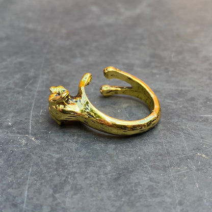 Adjustable Dog Ring Gold