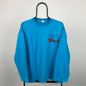 Retro Hamlet Pub Sweatshirt Blue Large