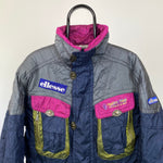 Vintage Ellesse Ski Coat Jacket Purple Medium