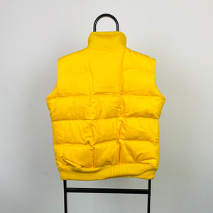 Vintage Nike Gilet Puffer Jacket Yellow Large