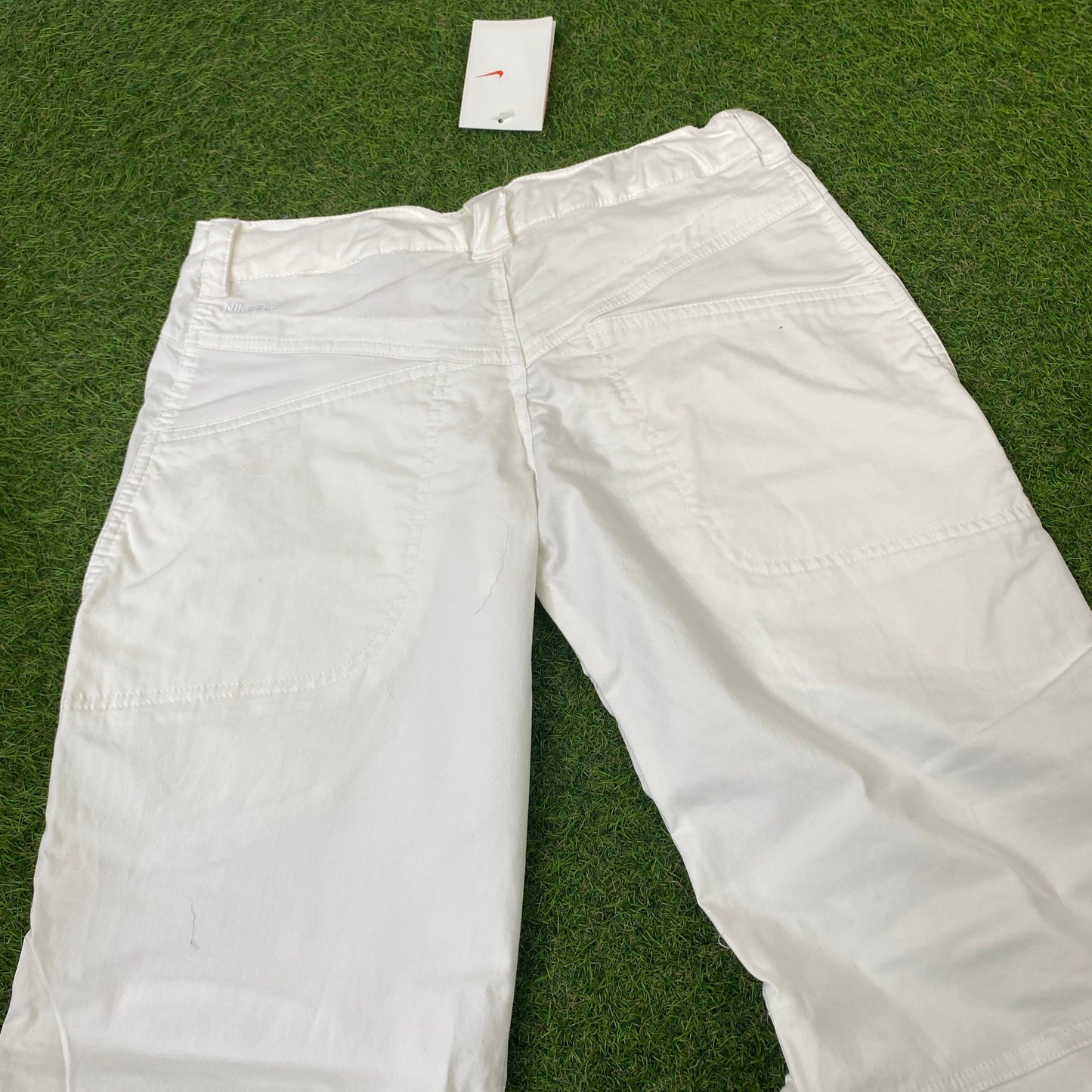 00s Nike Parachute Cargo Joggers White Medium