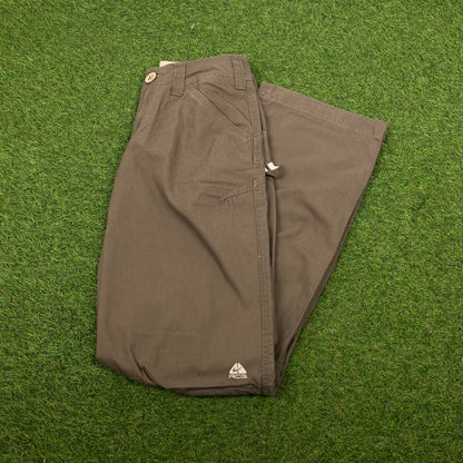 00s Nike ACG Cargo Trousers Joggers Brown Small