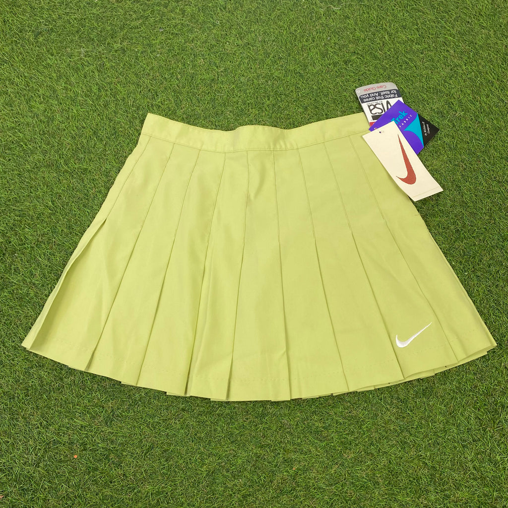 Vintage Nike Pleated Skirt With Pockets Green Medium