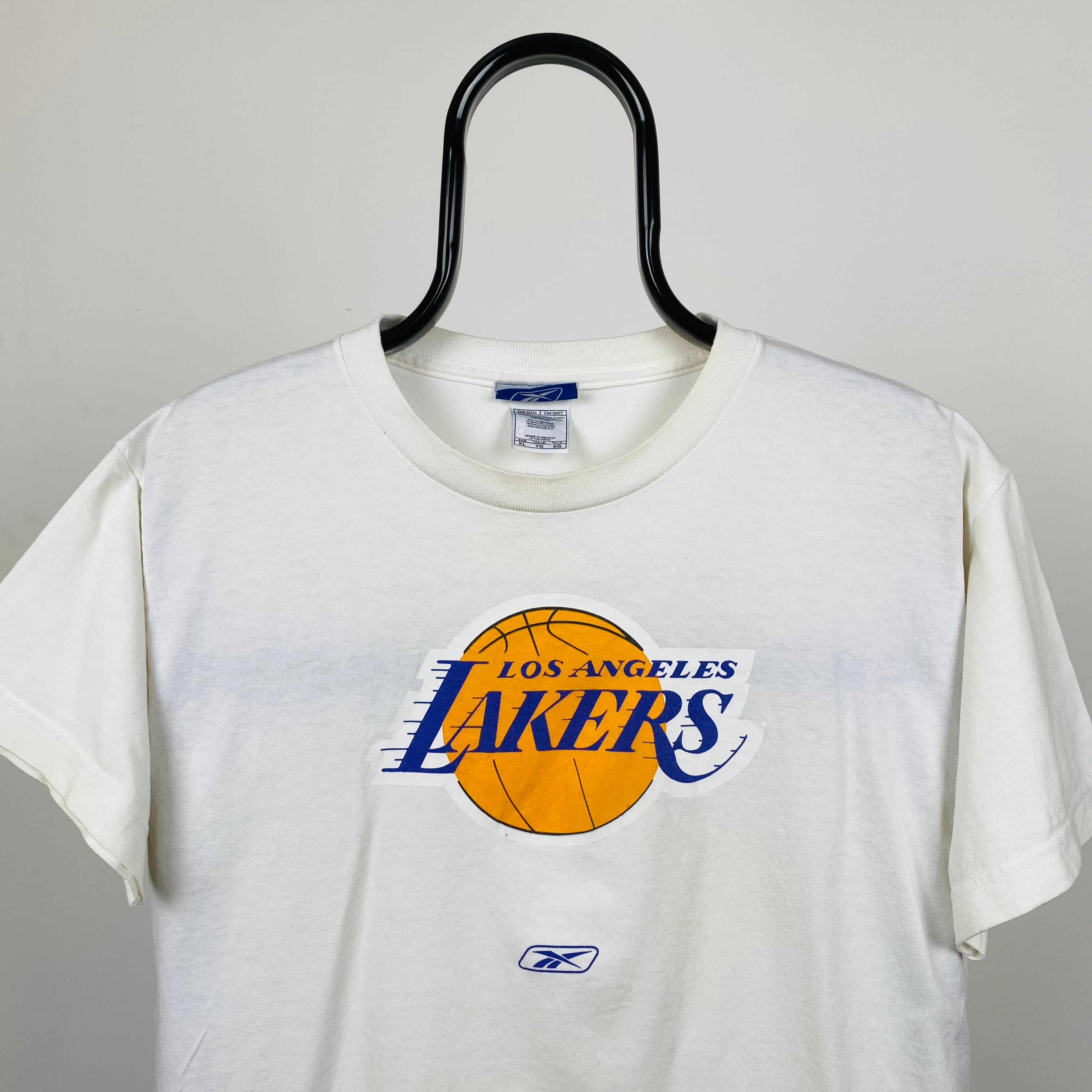 Vintage Reebok Lakers NBA T-Shirt White Small