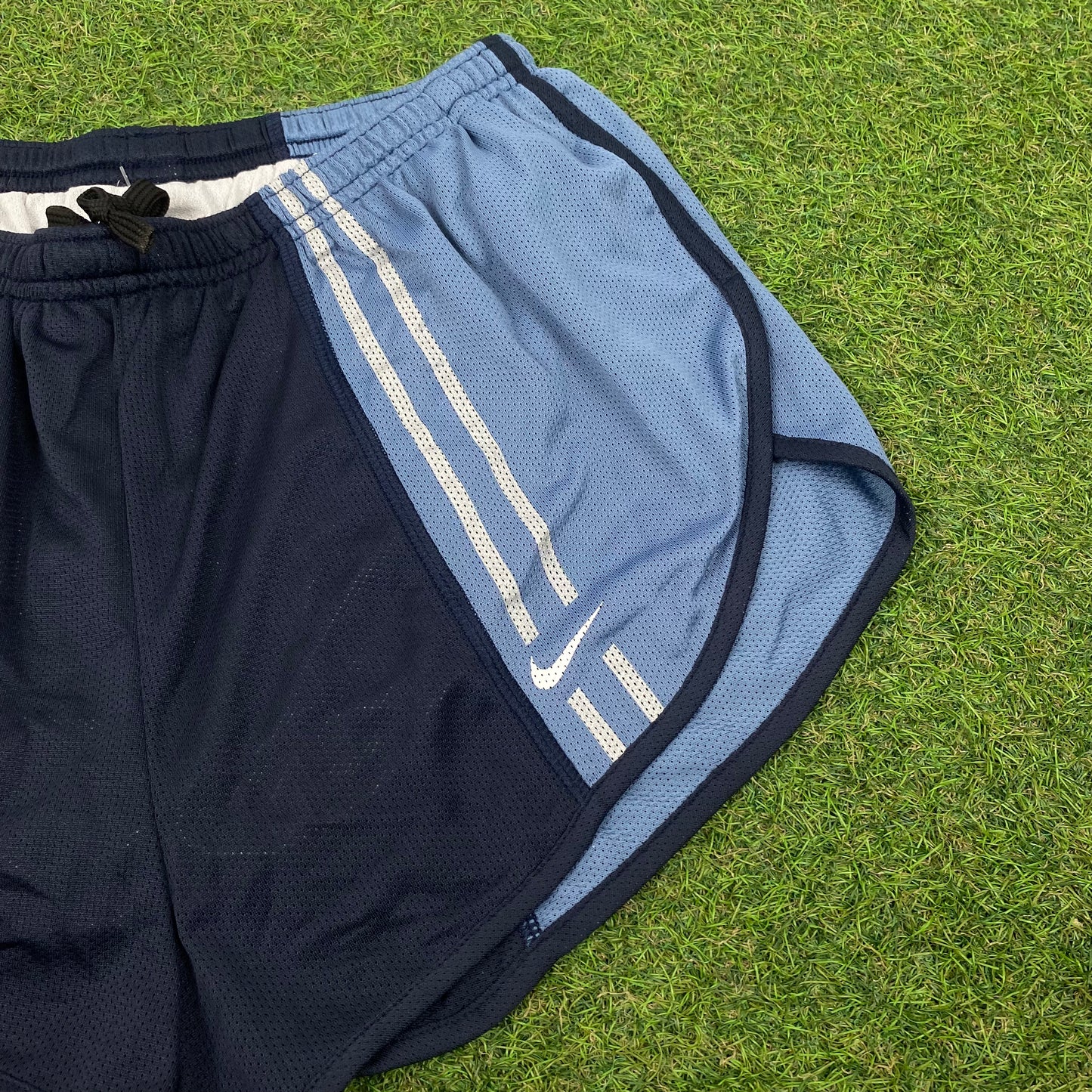 90s Nike Nylon Sprinter Shorts Blue Large