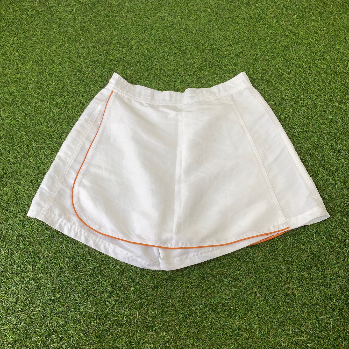 Retro Tennis Skirt With Pockets White Small UK8