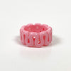 Retro Chunky Swirl Ring Pink