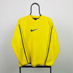 90s Nike Sweatshirt Yellow Small