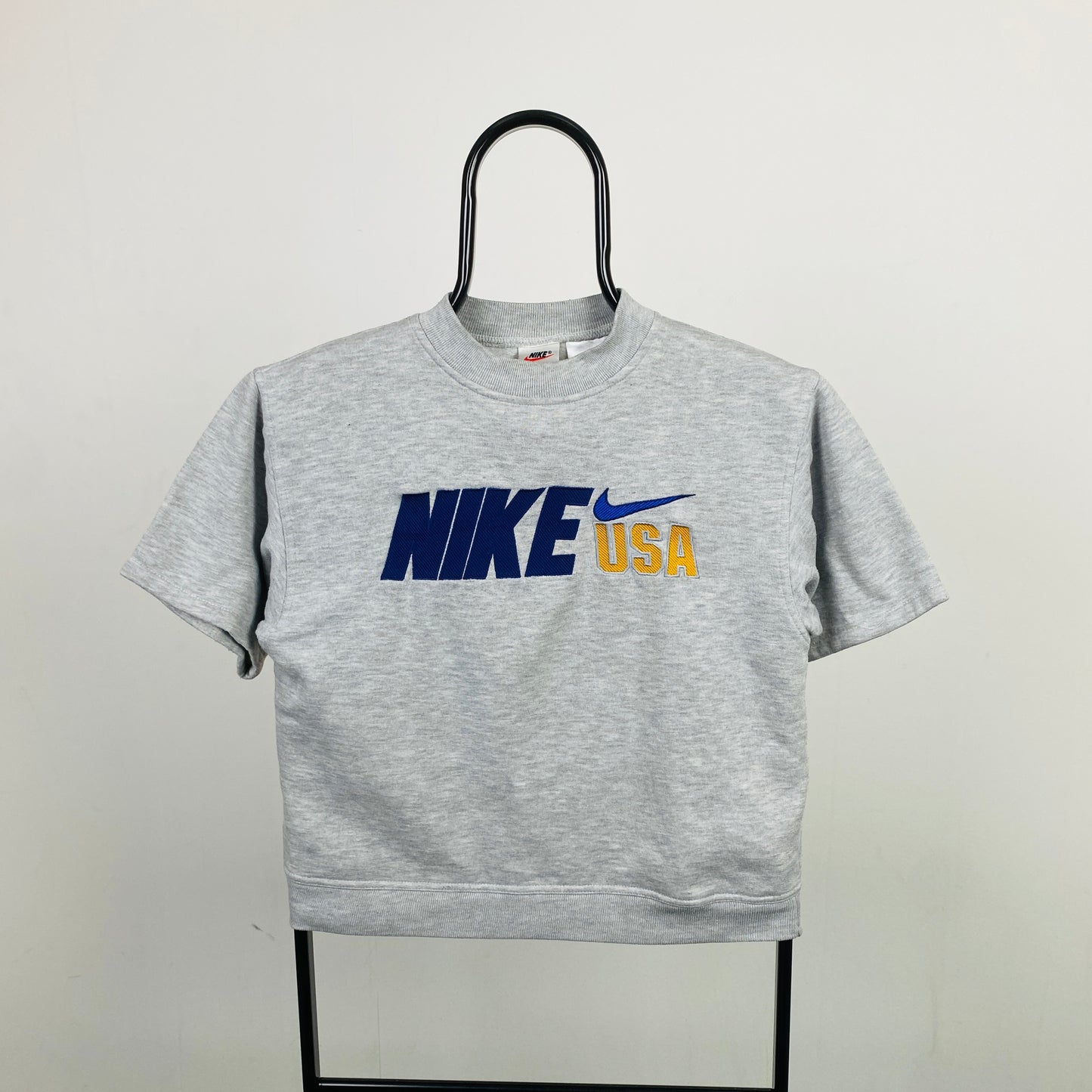 90s Nike Sweatshirt Tee Top Grey XS