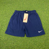 Vintage Nike Cotton Shorts Blue XS