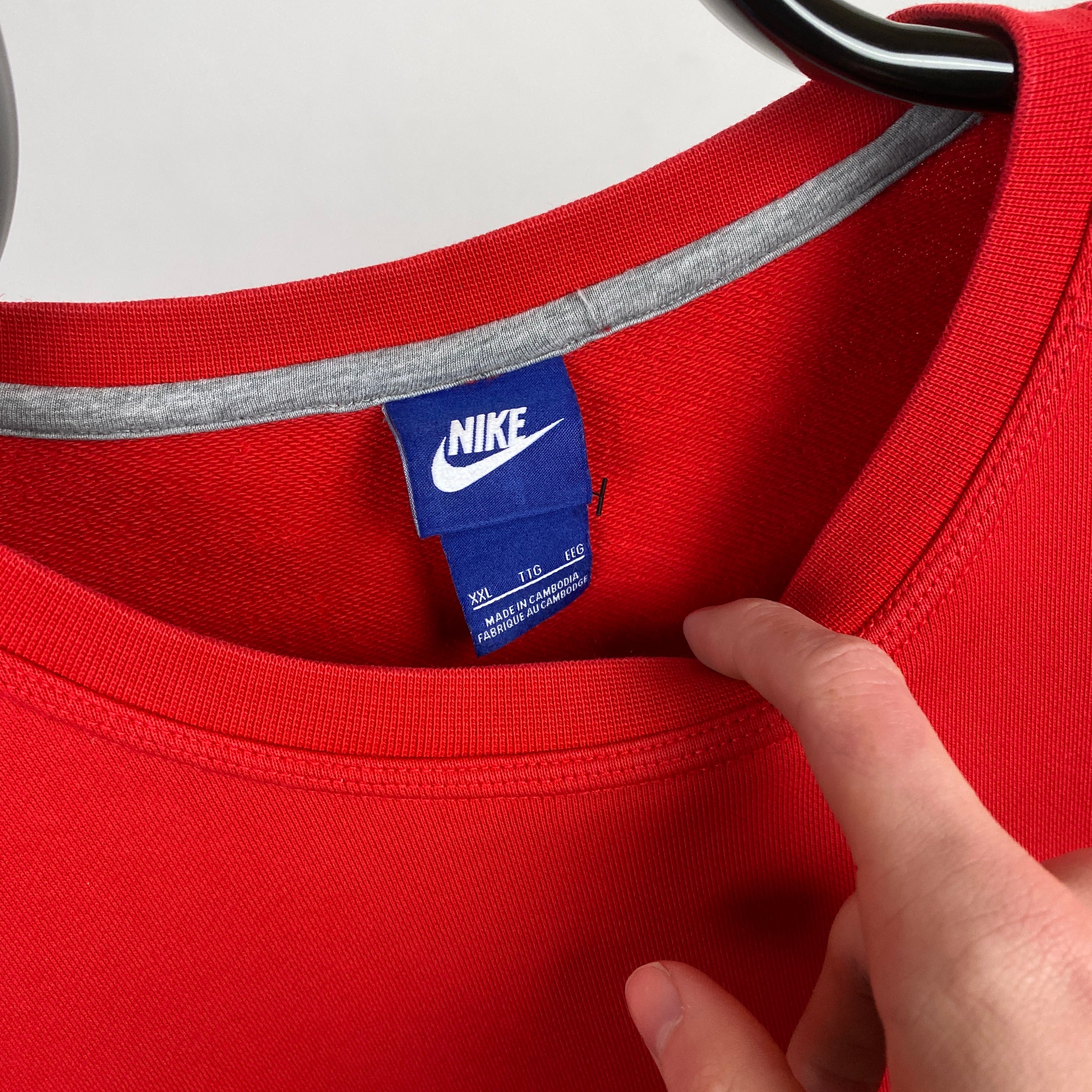 00s Nike Sweatshirt Red XXL