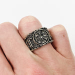 Retro Vintage Rune Ring Silver