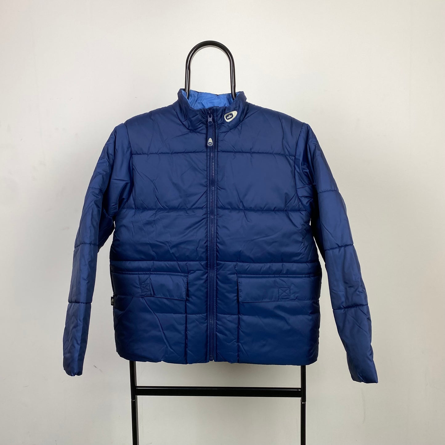 Vintage Nike Puffer Jacket Blue XS