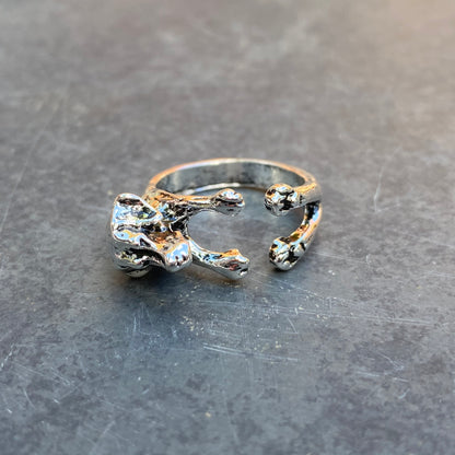 Adjustable Dog Ring Silver