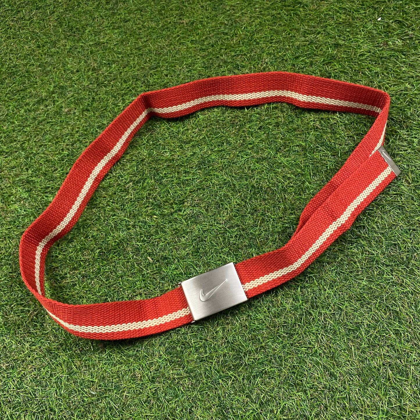 Vintage Nike Adjustable Buckle Belt Red