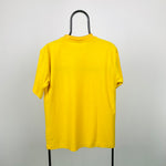 Vintage Nike Swoosh T-Shirt Yellow Small