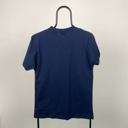 Vintage Nike Swoosh T-Shirt Blue Small