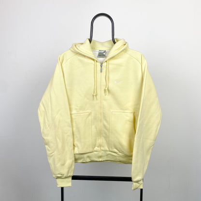 00s Nike Zip Hoodie Yellow Medium