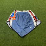 Vintage Nike Nylon Runner Shorts Blue Large