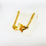 Vintage Retro Butterfly Bracelet Chain Gold