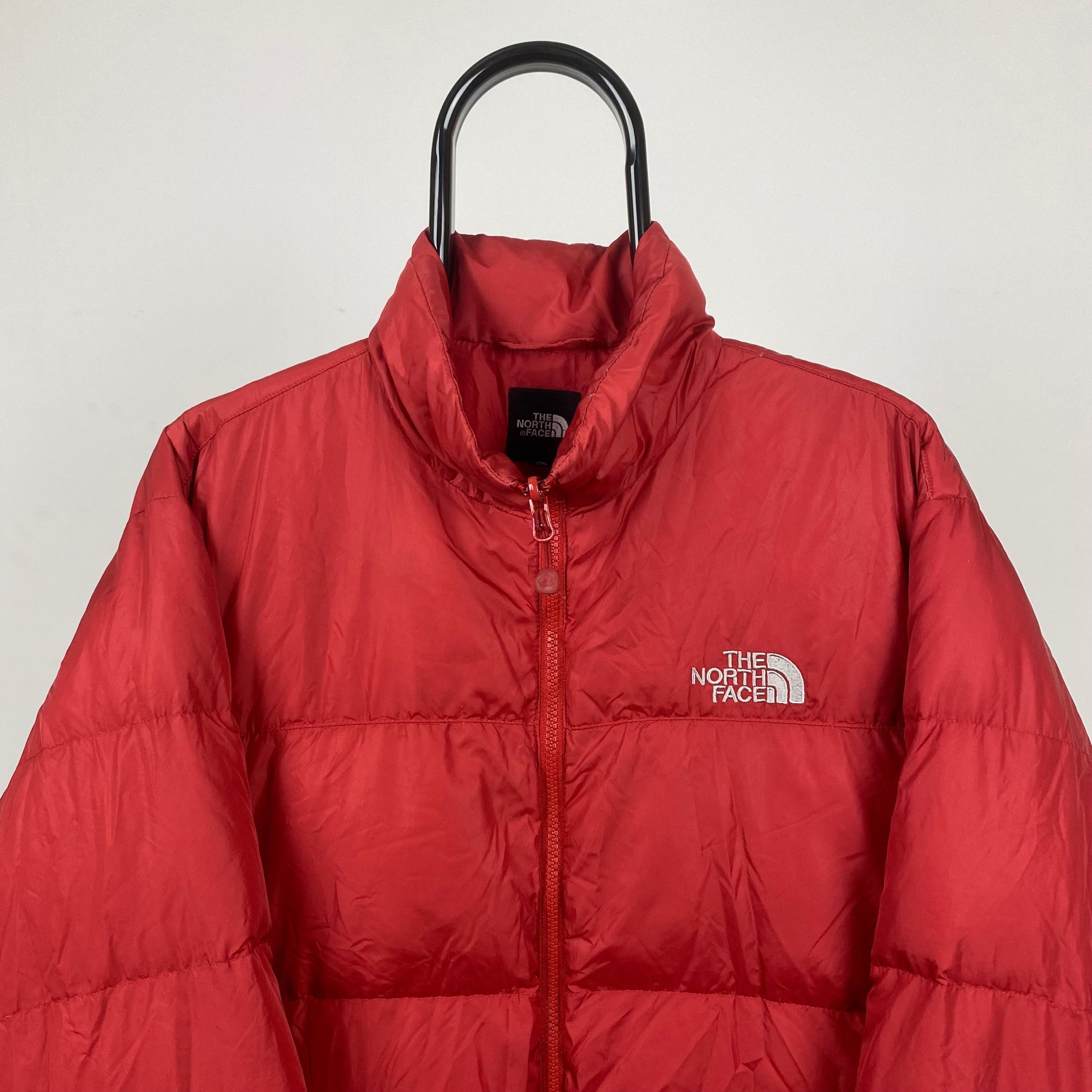 90s The North Face Puffer Jacket Red Large