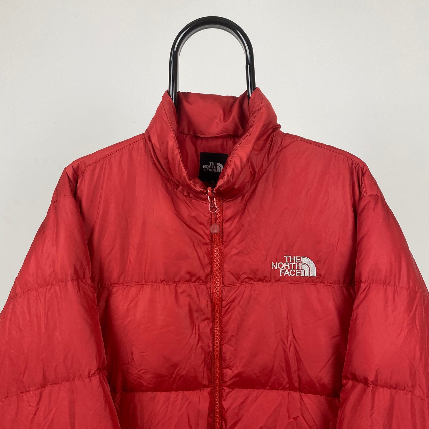 90s The North Face Puffer Jacket Red Large