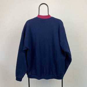 Retro 90s Mittens Sweatshirt Blue XL